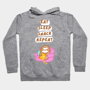 Eat Sleep Snack Repeat Sloth (Snack Ver.) Hoodie